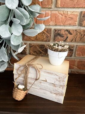 Vintage Neutral Rustic Book Bundle Decor Vignette Spring Decor